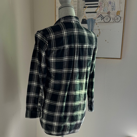 Madewell Black and White Plaid Button-Down Shirt - Picture 3 of 5